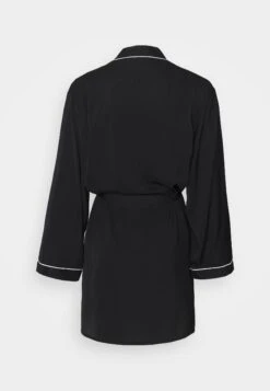 Anna Field Amanda Satin Dressing Gown - Badjas - Black -Selecteer Dameswinkels 02d6ba585165492c8f07ab44f0a3d177