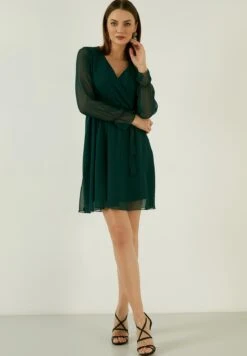 LELA Mini- Jurk - Petrol Blue -Selecteer Dameswinkels 03dfb18069eb49e7a9d45aeb4aeaef3b