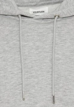 YOURTURN Unisex - Hoodie - Mottled Grey -Selecteer Dameswinkels 046923917e3648a69f77e2fcf81104e1