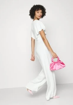 Wedding Betty V Neck Wrap - Jumpsuit - White -Selecteer Dameswinkels 0724197d75d64a33a631040152bfbb19