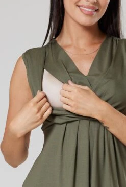 Happy Mama Jurk - Khaki 10 Happy Mama Jurk - Khaki -Selecteer Dameswinkels 1111ad8f686a4637aade4c34c48c7fbb