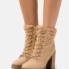 Anna Field Leather - Veterboots - Beige -Selecteer Dameswinkels 15dddc56386e4f3282bc12dfa9e3f33d
