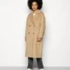 COLOURFUL REBEL Koko Fringe Coat - Mantel - Camel -Selecteer Dameswinkels 161b8b49e7704185ba41890bf3b8382d