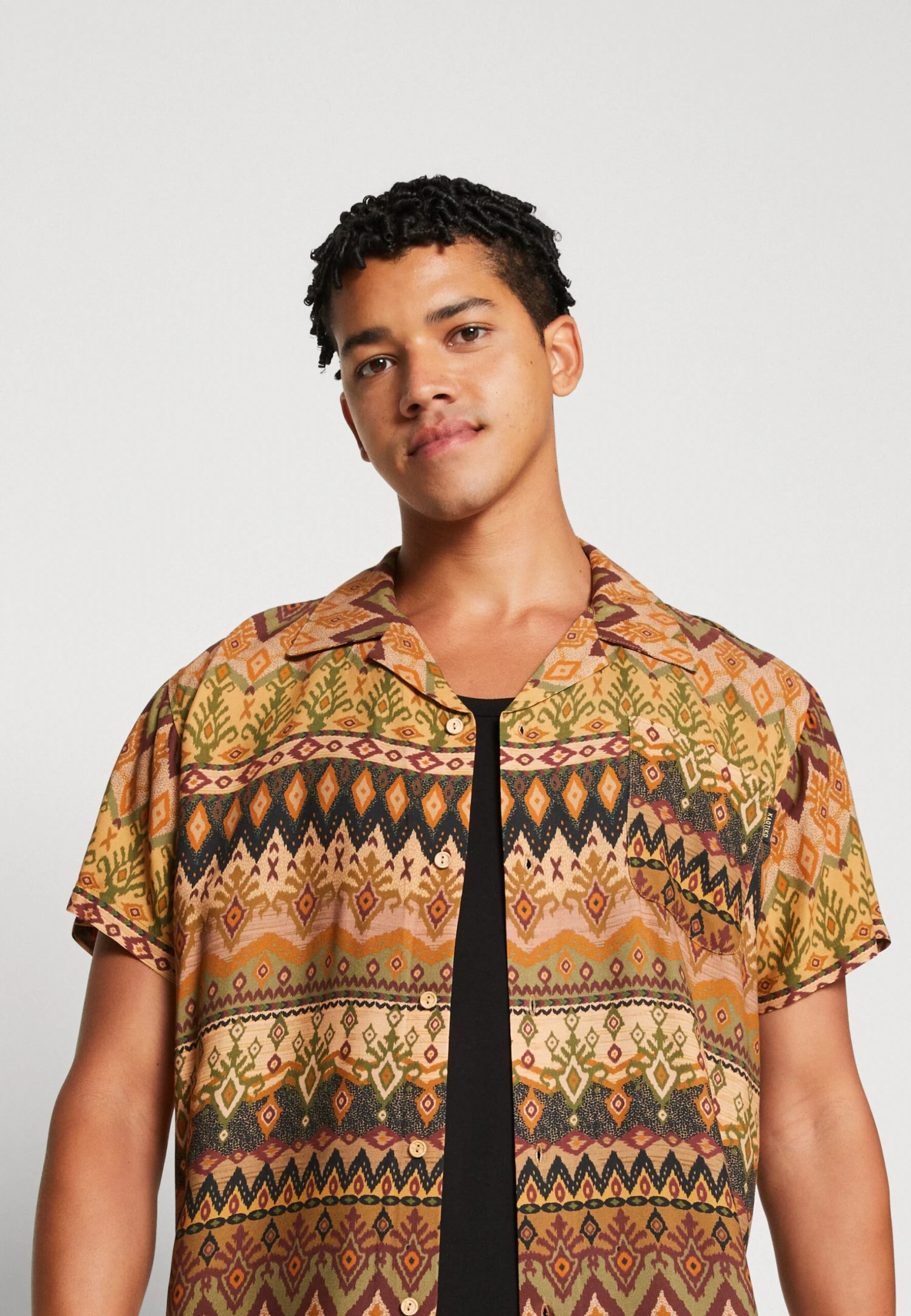 Kaotiko Shirt Mojave Unisex - Overhemdblouse - Brown 6 Kaotiko Shirt Mojave Unisex - Overhemdblouse - Brown - Afbeelding 4