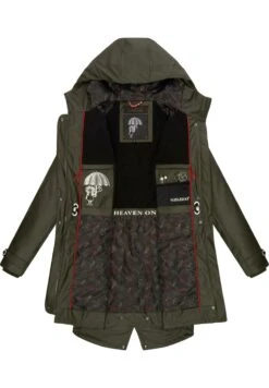 Navahoo Rainy Flower - Parka - Dark Olive -Selecteer Dameswinkels 216ada32bfeb4dda8c8fecf82f5cc0e4