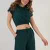 LELA Two Piece Set - Regular Fit - Shorts - Dark Green Melange 1 LELA Two Piece Set - Regular Fit - Shorts - Dark Green Melange -Selecteer Dameswinkels 2ae1ea70f88344328149ddadb46b3589