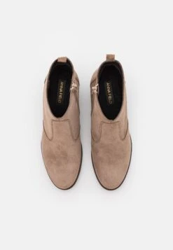 Leather - Cowboy-/Bikerlaarsjes - Taupe -Selecteer Dameswinkels 31439f38e4674f7495916fa4d253a286