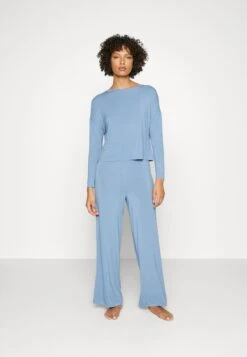 Anna Field Wide Leg - Pyjama - Blue -Selecteer Dameswinkels 3b3e01ef6df741439a722e855b97c8cc