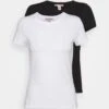 Anna Field 2 Pack - T-Shirt Basic - White/Black 1 Anna Field 2 Pack - T-Shirt Basic - White/Black -Selecteer Dameswinkels 43c6ecf930ec4d3bbf6741626656699c