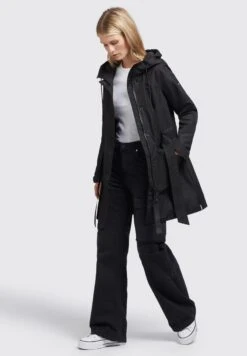 Khujo Lauren - Parka - Schwarz -Selecteer Dameswinkels 46c2480da9084e559cf02540553e393e