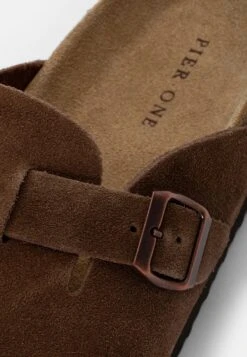 Pier One Leather Unisex - Pantoffels - Brown -Selecteer Dameswinkels 47364cdc1dcd4794860a5f6810594e6c