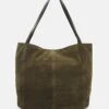 Anna Field Leather - Handtas - Khaki -Selecteer Dameswinkels 4fe33866136c4a0ab8fe51b79aefe216