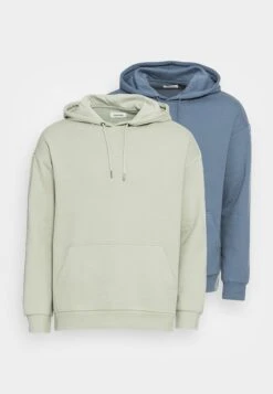 YOURTURN 2 Pack Unisex - Hoodie - Blue/LightGreen -Selecteer Dameswinkels 55fc67f0d71641fbad34a79195d3ab11