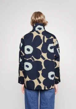 Marimekko Magna Unikko Coat - Parka - Dark Blue, Light Yellow -Selecteer Dameswinkels 5af8d002fcf24f6881097be42b63e049