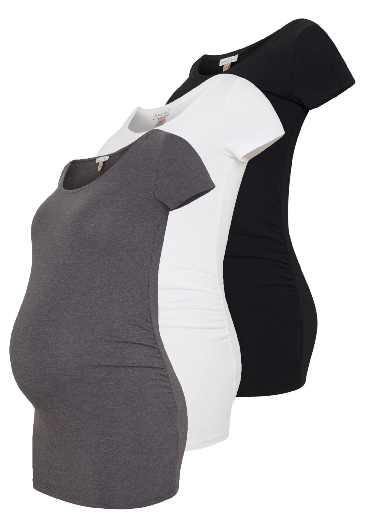 3Er Pack - T-Shirt Basic - White/Black/Dark Grey 3 3Er Pack - T-Shirt Basic - White/Black/Dark Grey