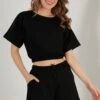 LELA Two Piece Set - Regular Fit - Shorts - Black -Selecteer Dameswinkels 619596d0c34b4198b54366af8a45fe7f