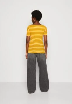 Anna Field T-Shirt Print - Dark Yellow/White -Selecteer Dameswinkels 6266442cd1aa4081b5fa7a1857bda977