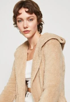 ONLY Onlcontact Hood Sherpa Coat - Lichte Jas - Humus -Selecteer Dameswinkels 665d8d15d4264464be64e3a27e04b178