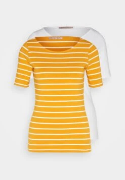 Anna Field T-Shirt Print - Dark Yellow/White -Selecteer Dameswinkels 68c751402ad344f6b49518e6d25e3007