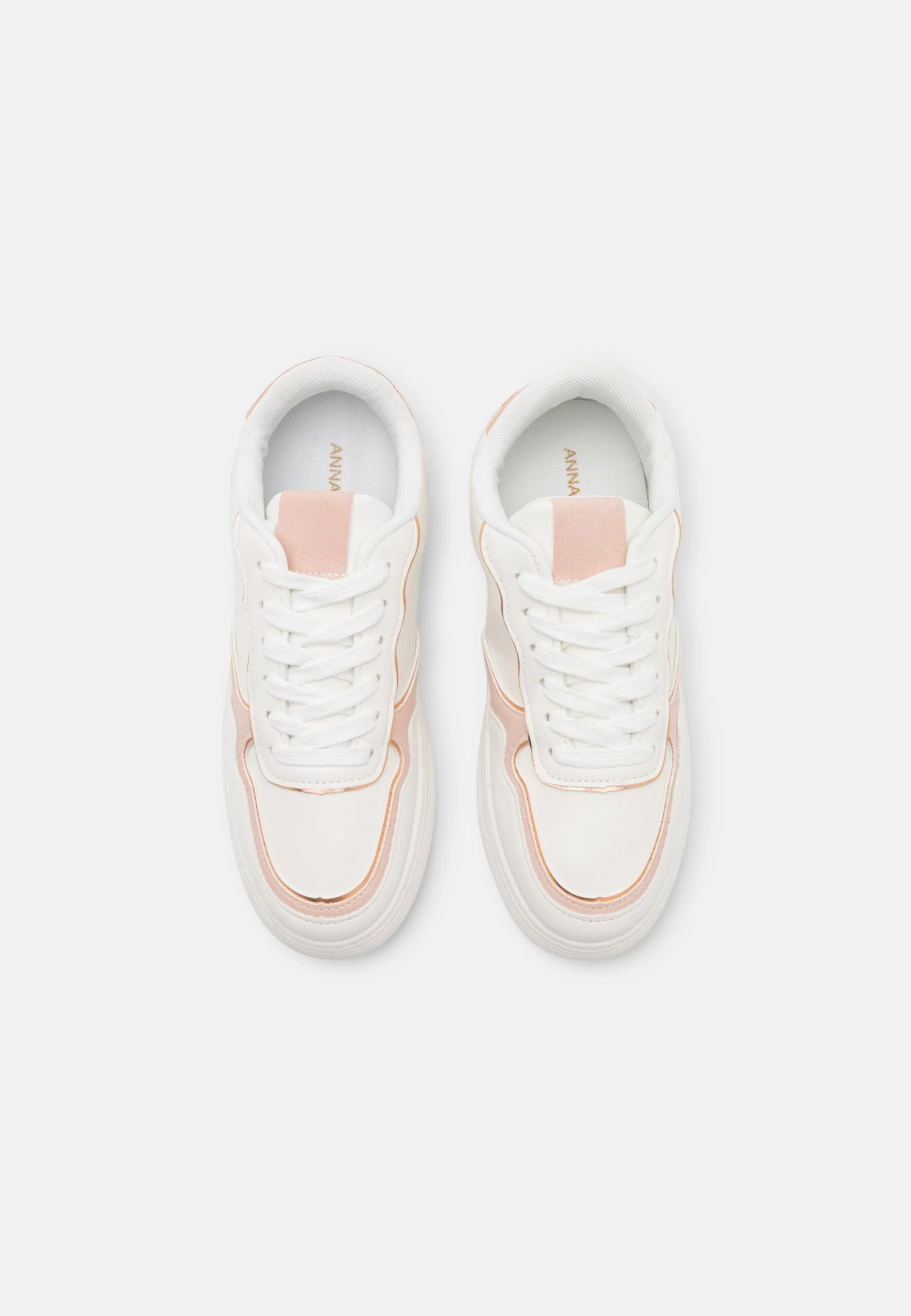 Anna Field Sneakers Laag - White/Rose Gold Coloured 8 Anna Field Sneakers Laag - White/Rose Gold Coloured - Afbeelding 6