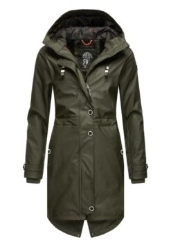 Navahoo Rainy Flower - Parka - Dark Olive -Selecteer Dameswinkels 752134ce0f6c4ed7b0f0fb5165b18e33