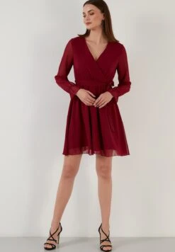 LELA Mini- Jurk - Bordeaux 13 LELA Mini- Jurk - Bordeaux -Selecteer Dameswinkels 776ce81242674f5a9b2063d5c895182f
