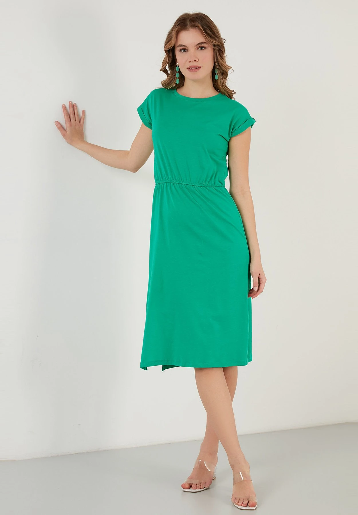 LELA Short Sleeve Midi - Jurk - Benetton Color 6 LELA Short Sleeve Midi - Jurk - Benetton Color - Afbeelding 4