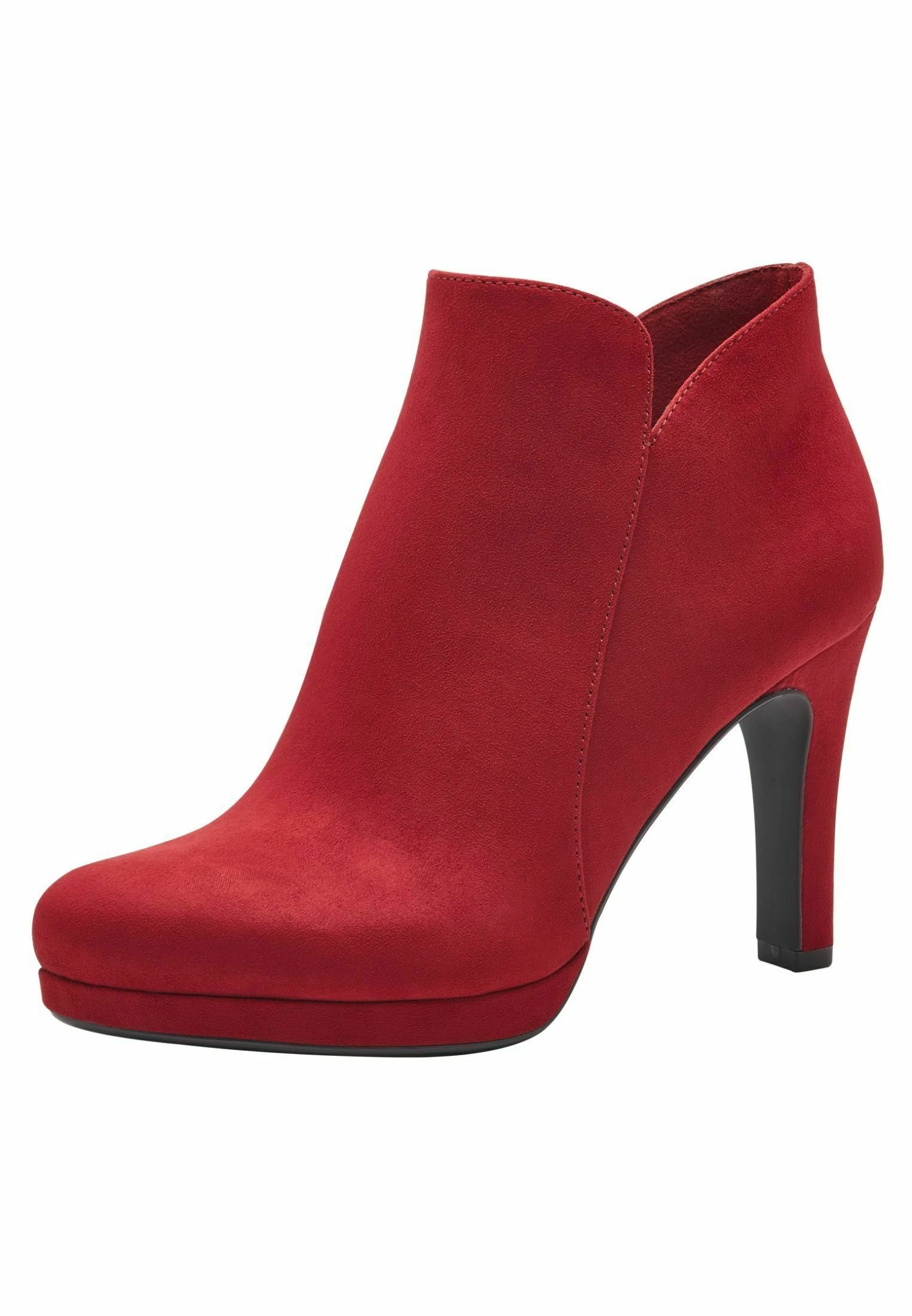 Tamaris Enkellaarsjes Met Plateauzool - Cherry 4 Tamaris Enkellaarsjes Met Plateauzool - Cherry - Afbeelding 2