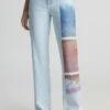 Calvin Klein Jeans High Rise Printed - Straight Leg Jeans - Denim Light -Selecteer Dameswinkels 83a8cdb9a40845cba55f8e6b654aecf2