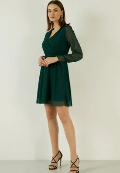 LELA Mini- Jurk - Petrol Blue -Selecteer Dameswinkels 8d8cc3759043454b8467934ba98d785a