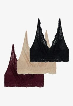 Anna Field 3 Pack - Bustier - Black/Beige/Dark Red -Selecteer Dameswinkels 938aa42549cf49f2814d4d05d6c7bc9f