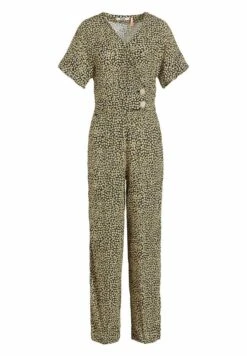 Khujo Borgia - Jumpsuit - Schwarz-Gelb Geblümt -Selecteer Dameswinkels 94c94a900955432e91ca478d2d81a101