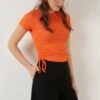 LELA Slim Fit - Blouse - Orange Color 2 LELA Slim Fit - Blouse - Orange Color -Selecteer Dameswinkels 95fec42b88d34922b668f8589f967b4c