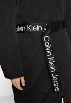 Calvin Klein Jeans Belted Quilted Coat - Winterjas - Black -Selecteer Dameswinkels 9d18e8a0680f47a09986107eaebd2d0d