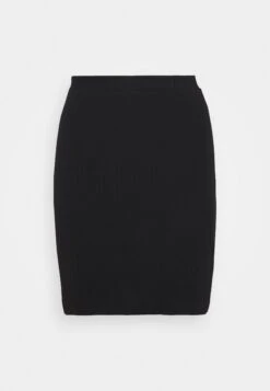 Even&Odd Basic Mini Ribbed Skirt - Kokerrok - Black -Selecteer Dameswinkels 9e955763a1e04d8493b30d183c7933c6