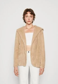 ONLY Onlcontact Hood Sherpa Coat - Lichte Jas - Humus