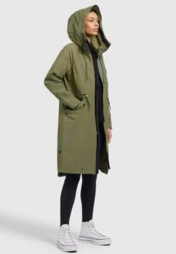 Khujo Marnia - Regenjas - Olivgrün -Selecteer Dameswinkels b4760461d059494bb03d4d1d90703c0b