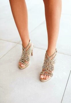 Alma En Pena Burano - Sandalen Met Hoge Hak - Gold