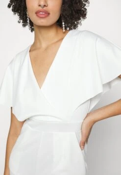 Wedding Betty V Neck Wrap - Jumpsuit - White -Selecteer Dameswinkels c881f6ba37fb47679d7c7bf7b789dc5f