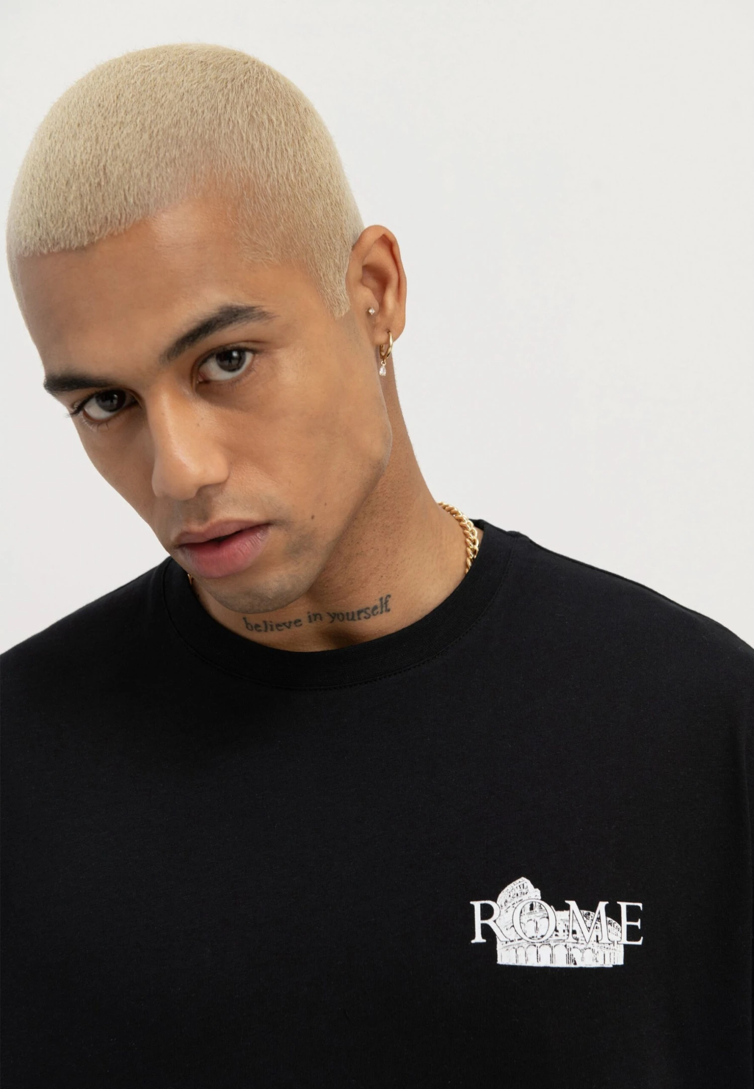 YOURTURN Rome Tee Unisex - T-Shirt Print - Black 7 YOURTURN Rome Tee Unisex - T-Shirt Print - Black - Afbeelding 5