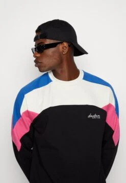 Kaotiko Crew Dru Unisex - Sweater - Ivory/Black/Royal/Fuxia -Selecteer Dameswinkels ce79c7d5746741fa861651ecb2bee09a