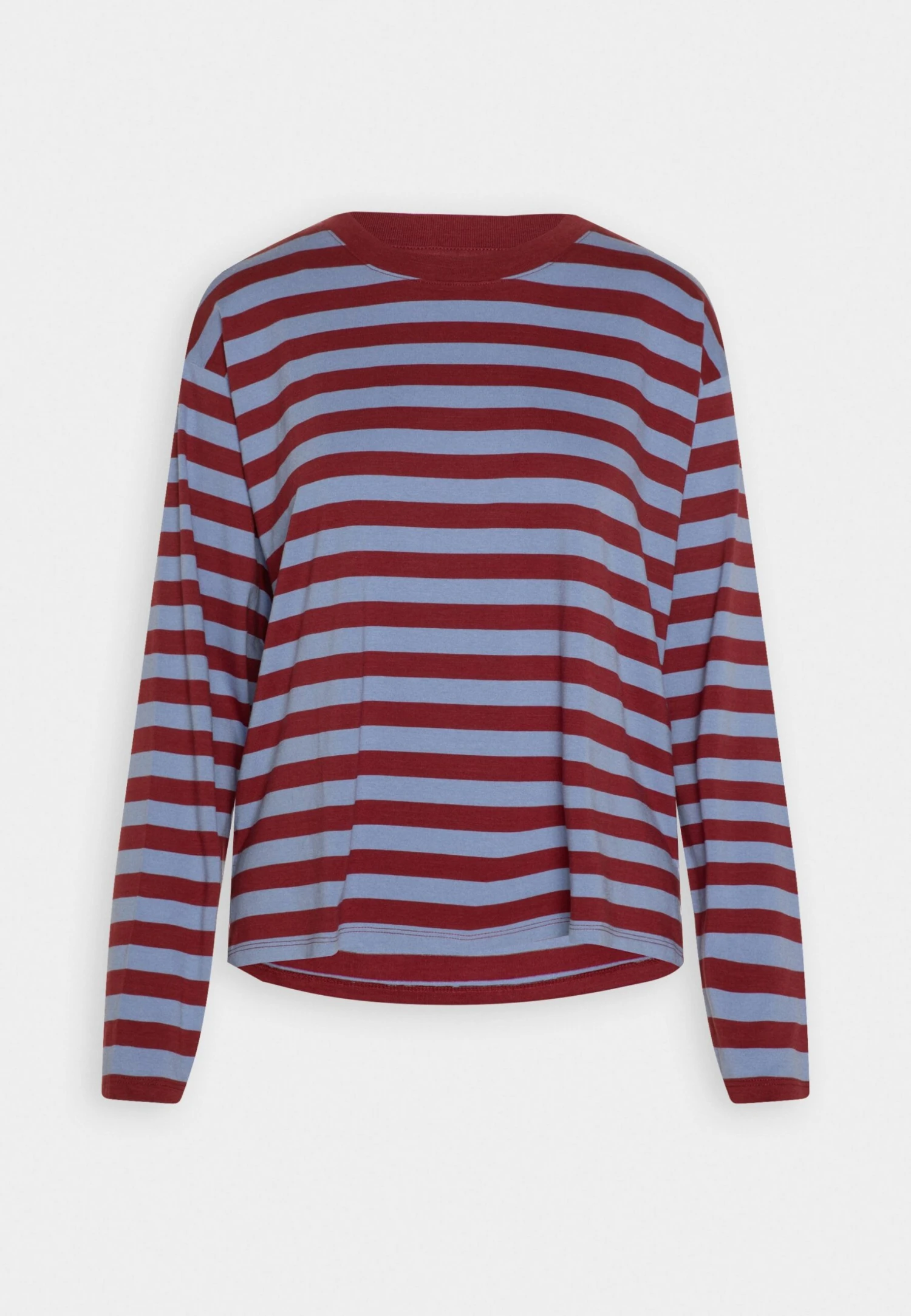 Monki Longsleeve - Dark Red/Blue 6 Monki Longsleeve - Dark Red/Blue - Afbeelding 4