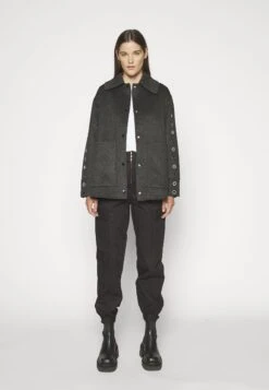 Sandro Oversize Double Face Coat With Eyelet - Halflange Jas - Gris Foncé 13 Sandro Oversize Double Face Coat With Eyelet - Halflange Jas - Gris Foncé -Selecteer Dameswinkels d1788a61fcc14b19a7e93c77ce13ac00