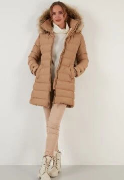 LELA Regular Fit - Winterjas - Camel