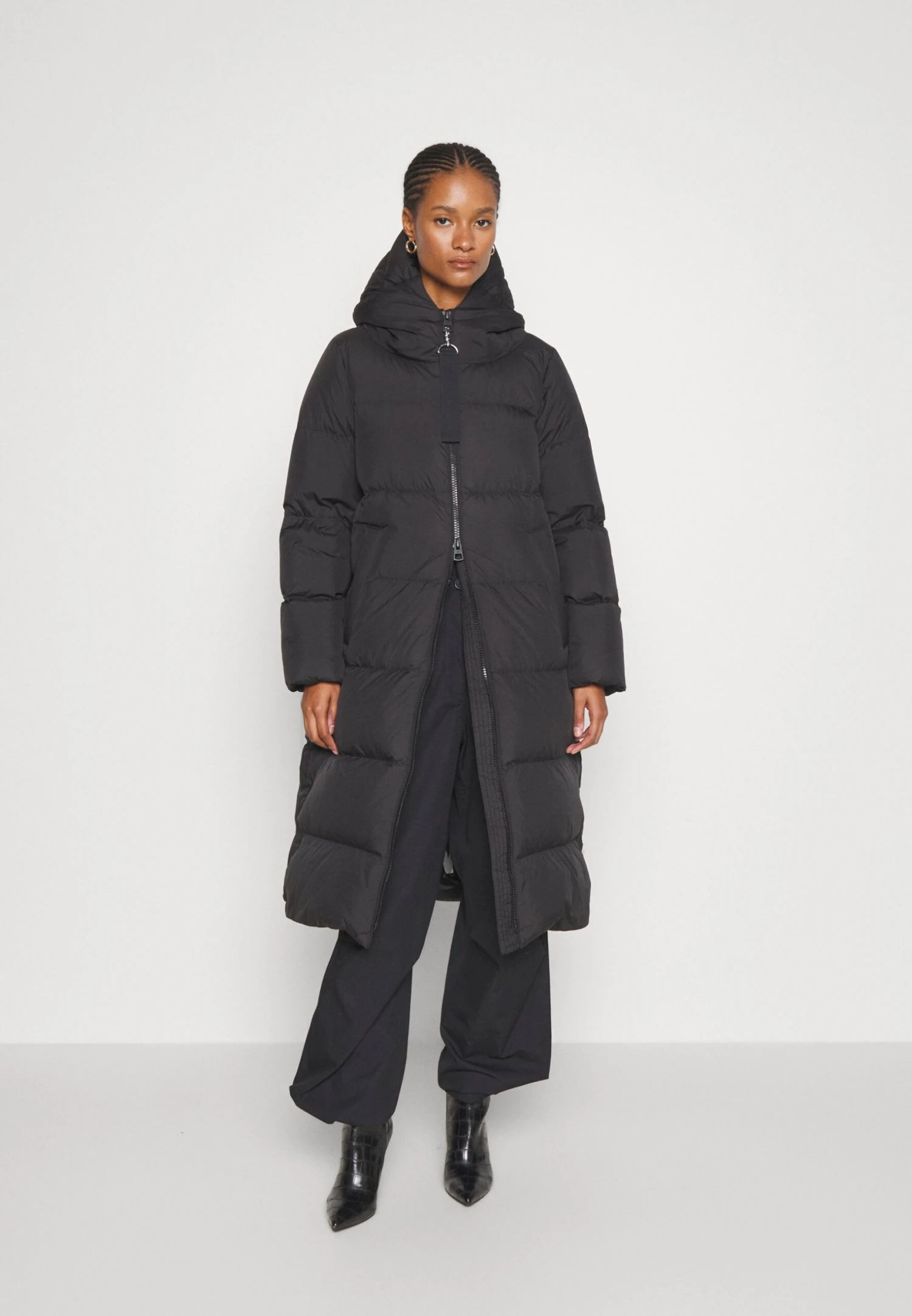 Marc O'Polo Coat Filled Fixed Hood Welt Pockets Side Slits With Press Buttons - Donsjas - Black 5 Marc O'Polo Coat Filled Fixed Hood Welt Pockets Side Slits With Press Buttons - Donsjas - Black - Afbeelding 3