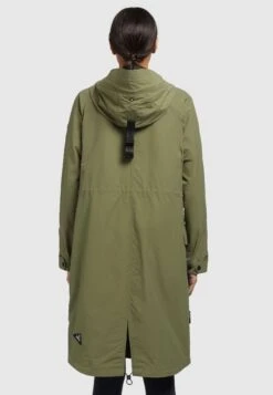 Khujo Marnia - Regenjas - Olivgrün -Selecteer Dameswinkels d8b72f8d3eeb4cdb9713c0aaaff9187a