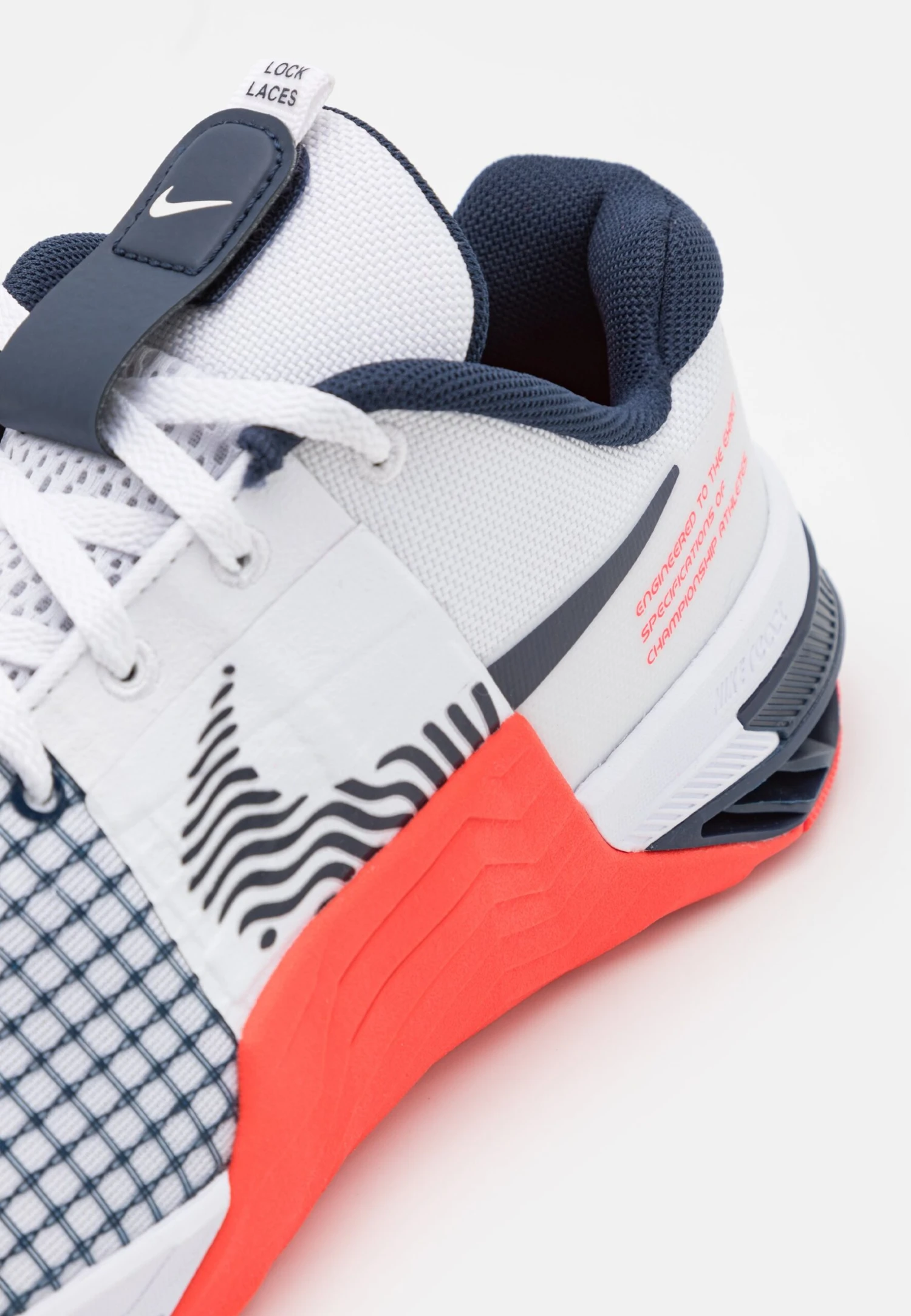 Nike Performance Metcon 8 Unisex - Trainingsschoen - White/Obsidian/Bright Crimson 8 Nike Performance Metcon 8 Unisex - Trainingsschoen - White/Obsidian/Bright Crimson - Afbeelding 6