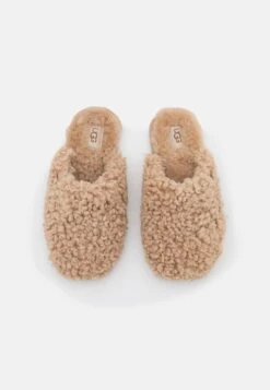 Ugg Maxi Curly Slide - Pantoffels - Sand -Selecteer Dameswinkels f453644d60ea4dbbbff756127bea6510